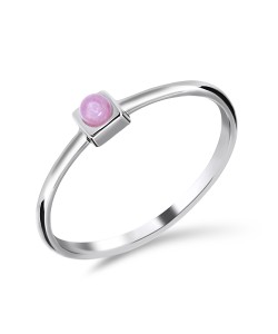 Rose Quartz Silver Rings NSR-2475